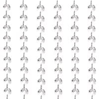 Belle Vous Abalorios Cristal Transparente para Araña – Guirnalda Cadena Cristal (Pack de 6) Abalorios de Cristal para…